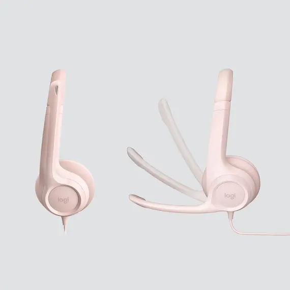 Logitech H390 - USB Computer Headset, Rose, imagen 3