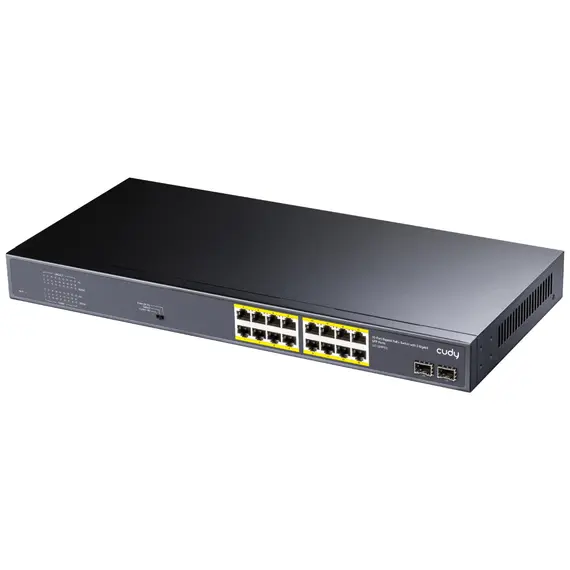 Cudy GS1020PS2 - Network Switch, Gigabit Ethernet (10/100/1000), Power over Ethernet (PoE), Black
