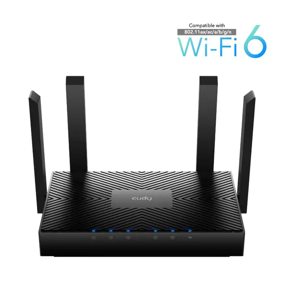 Cudy WR3000 - Wireless Router, Gigabit Ethernet, Dual-band (2.4GHz / 5GHz), Black
