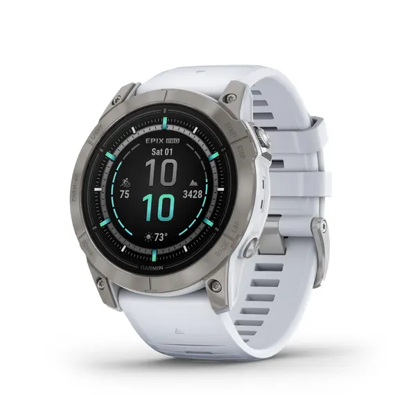 שעון ספורט חכם Epix Pro (Gen 2) 51mm Sapphire Titanium, Whitestone