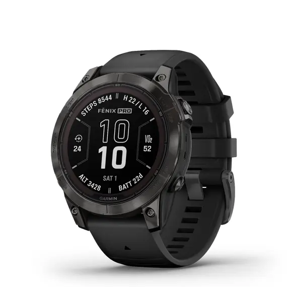 שעון ספורט חכם fenix 7 Pro Sapphire Solar Titanium, Carbon Gray