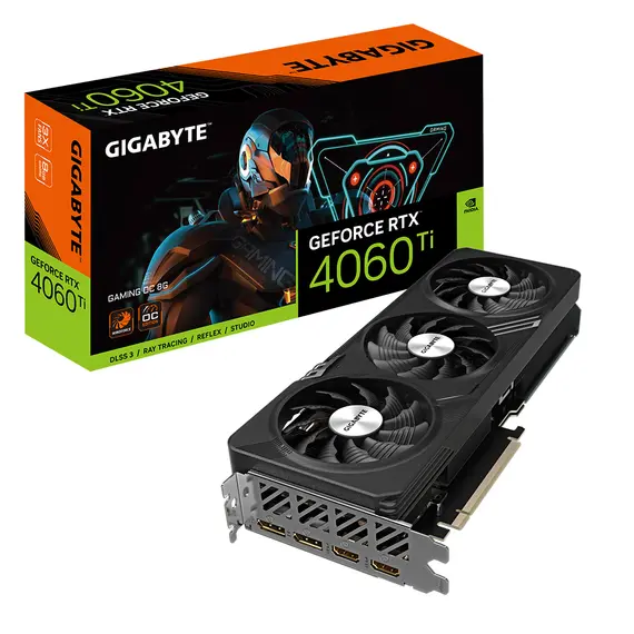 Gigabyte GeForce RTX­­ 4060 Ti GAMING OC 8G - Video Card, NVIDIA, GeForce RTX 4060 Ti, 8GB, GDDR6