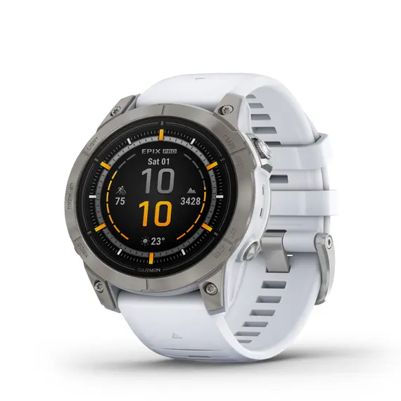 שעון ספורט חכם Epix Pro (Gen 2) 47mm Sapphire Titanium, Whitestone
