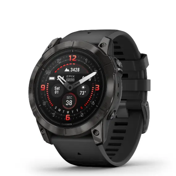 שעון ספורט חכם Epix Pro (Gen 2) 51mm Sapphire Titanium, Carbon Gray