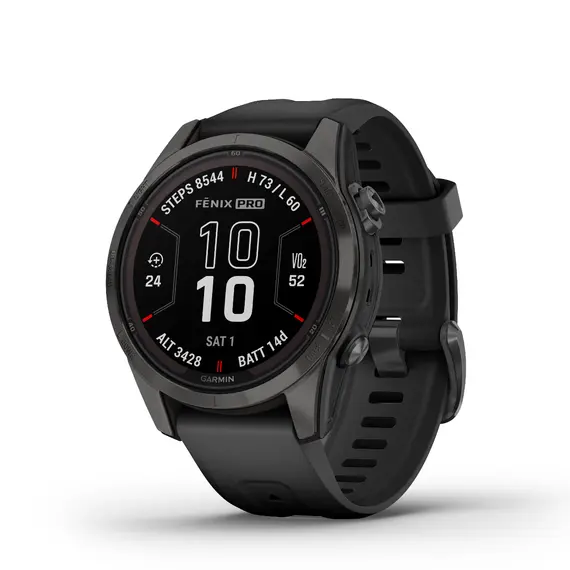 שעון ספורט חכם fenix 7S Pro Sapphire Solar Titanium, Carbon Gray