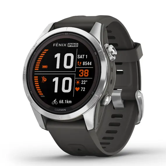 שעון ספורט חכם fenix 7S Pro Solar, Stainless Steel