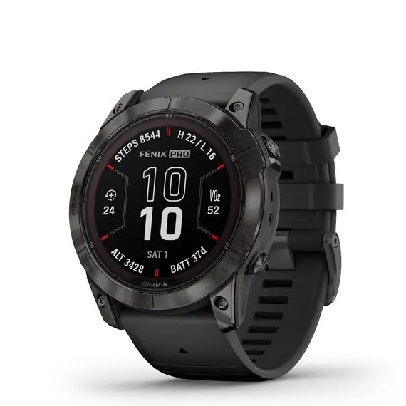 שעון ספורט חכם fenix 7X Pro Sapphire Solar Titanium, Carbon Gray