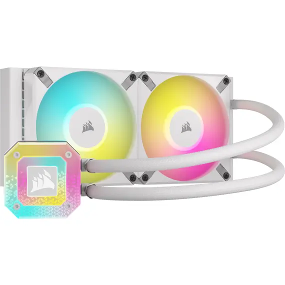 Corsair iCUE H100i ELITE CAPELLIX XT - Liquid CPU Cooler, White