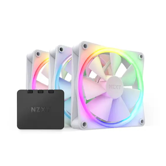 NZXT F120 RGB Triple Pack - PC Case Fan, 12cm, 3pc(s), White