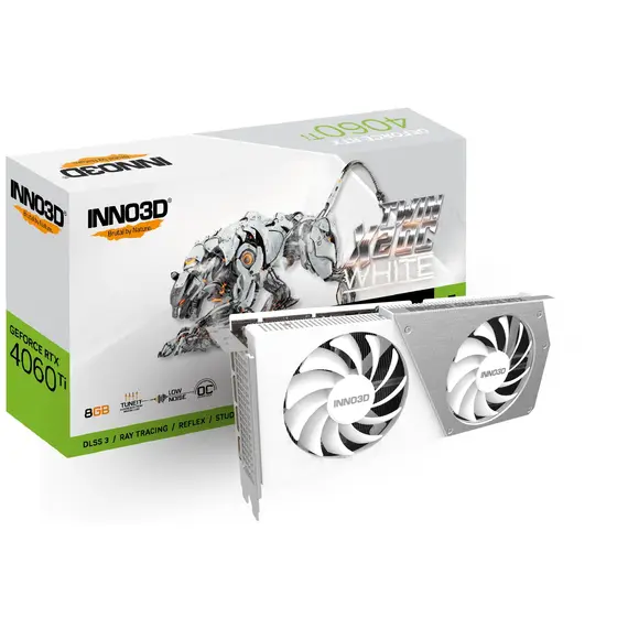 Inno3D N406T2-08D6X-171153W - Video Card, NVIDIA, GeForce RTX 4060 Ti, 8GB, GDDR6