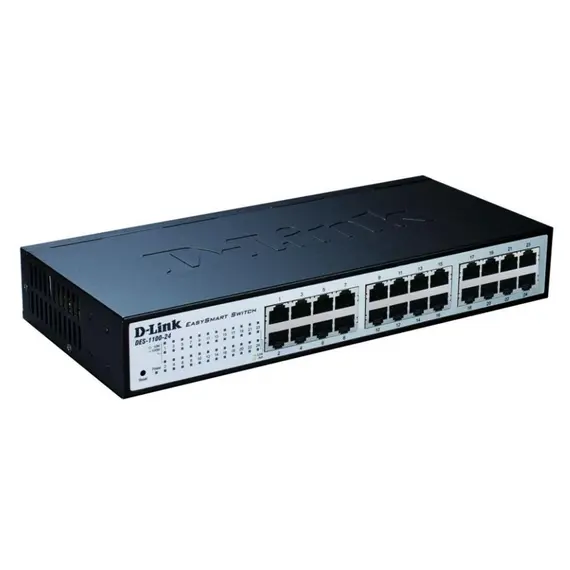 D-Link DES-1100-26 - Network Switch, Managed, L2, Black