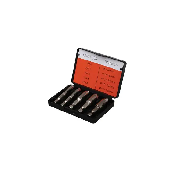 Tactix 421905 - Set of 5 Screw Extractors/Sockets