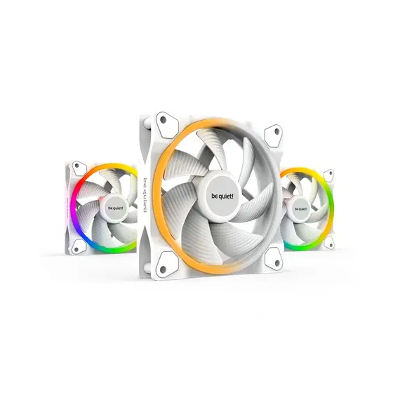 be quiet! Light Wings - Computer Case Fan, Triple Pack, PWM  12cm, White