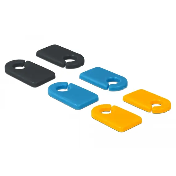 Delock 18293 - Cable Marker Clip for Self-labeling Set, 6 pieces