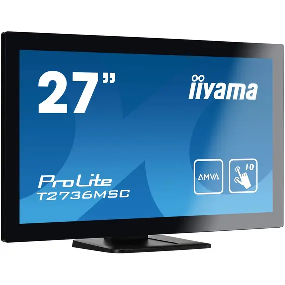 iiyama ProLite T2736MSC-B1 - 27" Monitor, Full HD, LED, Touchscreen, Black