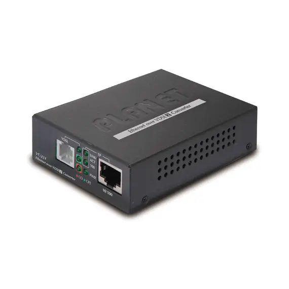 PLANET VC-231 - Network Media Converter, 100Mbit/s, Black