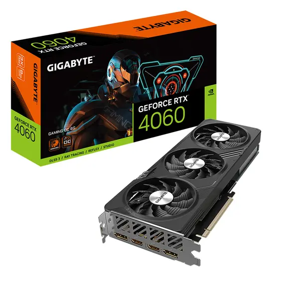Gigabyte GeForce RTX­­ 4060 GAMING OC 8G - Video Card, NVIDIA, GeForce RTX­ 4060, 8GB, GDDR6