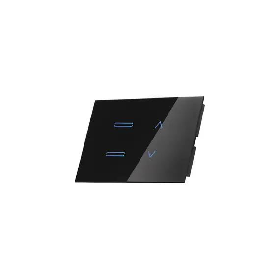 Semicom SW-4GEV2T1/B - Integrated Smart Lighting Switch, 2-Switches and 1-Shutter, Black