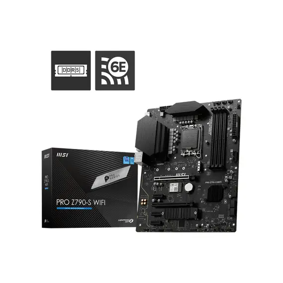 MSI PRO Z790-S WIFI - Motherboard, Intel Z790, LGA 1700, ATX