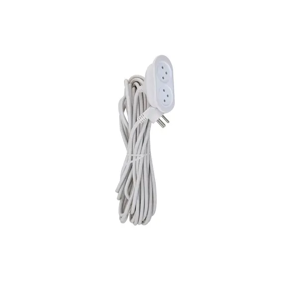 Semicom SW-EC2/10 - Extension Cable with 2 sockets, 10m