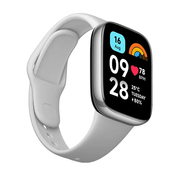 שעון ספורט חכם כולל אחוז חמצן בדם ודופק דגם Redmi Watch 3 Active בצבע אפור