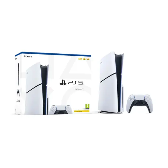 Sony PlayStation 5 Slim - Gaming Console, 1.02TB, Wi-Fi, Black, White