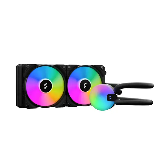 Fractal Design Lumen S24 v2 RGB - Processor All-in-one Liquid Cooler, 12cm, Black