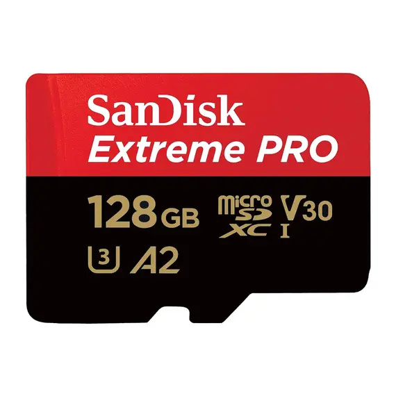 SanDisk Extreme PRO - 128GB Memory Card, MicroSDXC, UHS-I, Class 10