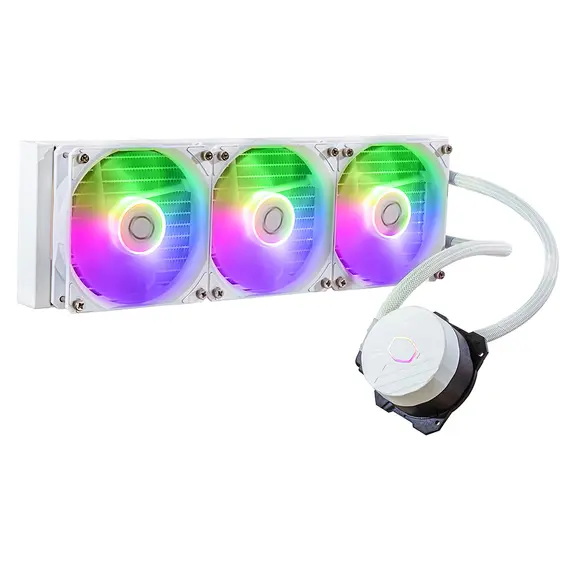 Cooler Master MasterLiquid 360L Core ARGB - Processor Liquid Cooling Kit, 12cm, White