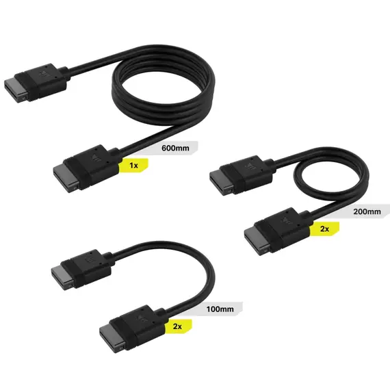 Corsair iCUE LINK - Cooling System Cable Kit, Black