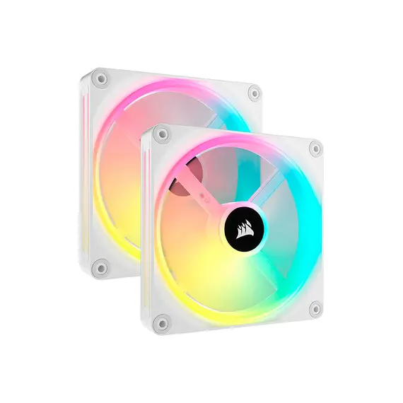 Corsair iCUE LINK QX140 RGB - PC Case Fan Kit, 140mm, PWM, 2pc(s), White