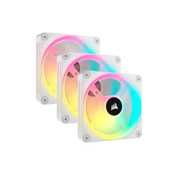 Corsair ICUE LINK QX120 RGB - PC Case Fan Set, 12cm, White, 3pc(s)