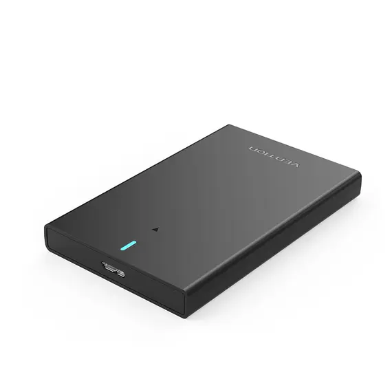 Vention KPAB0 - Hard Drive Enclosure, SATA, USB 3.0 Micro-B, 2.5", Black
