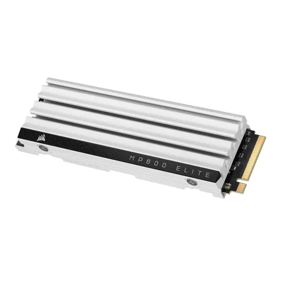 Corsair MP600 ELITE - 1000GB SSD, NVMe, Gen4x4, M.2 w/LP Aluminum Heatsink, White