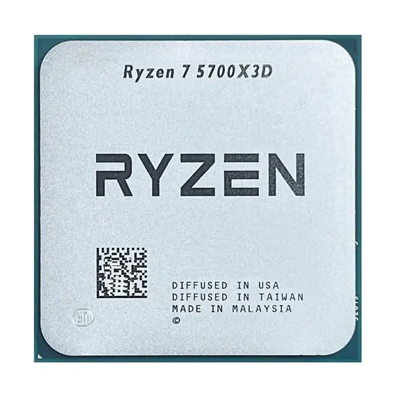 AMD Ryzen 7 5700X3D - CPU, 3.0/4.1GHz, 8-Cores, 16-Threads, 96MB, L3, Tray