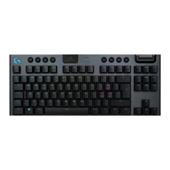 Logitech G915 TKL - Tenkeyless Lightspeed RGB Gaming Keyboard, Carbon