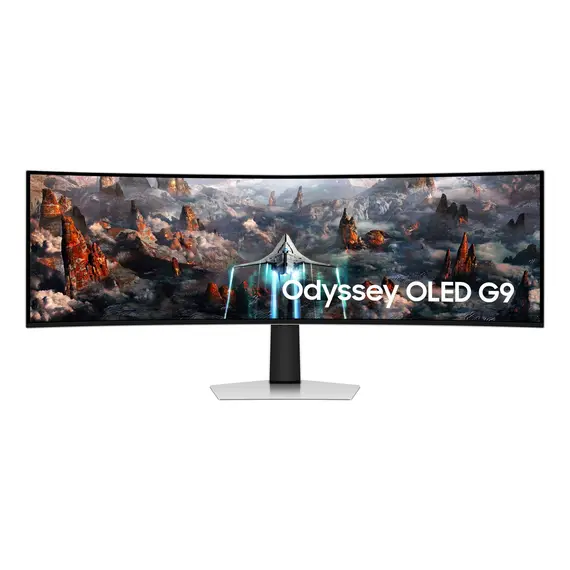 Samsung Odyssey S49CG934SU - 49" Gaming Monitor, DQHD, OLED, Silver