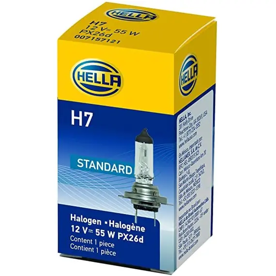 HELLA H7 Standard Halogen Bulb, 12 V, 55W