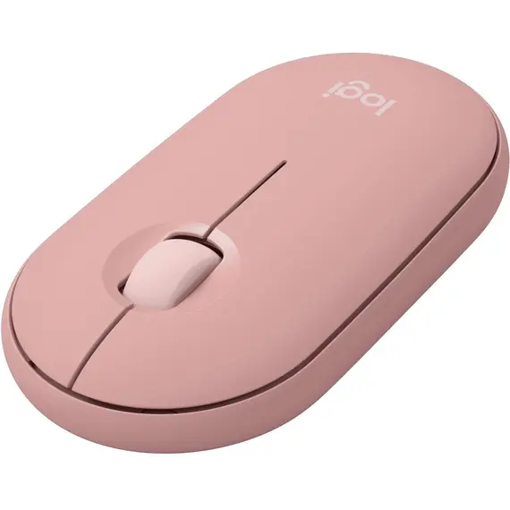 Logitech Pebble 2 M350s - Mouse, Ambidextrous, RF Wireless + Bluetooth, Optical, 4000DPI, Pink, image 2