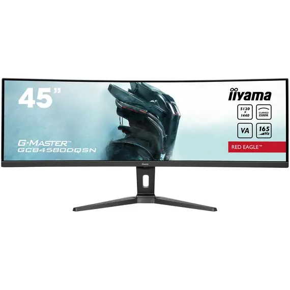 iiyama G-MASTER RED EAGLE CURVED - 45" Gaming Monitor, Dual QHD, LED, Black