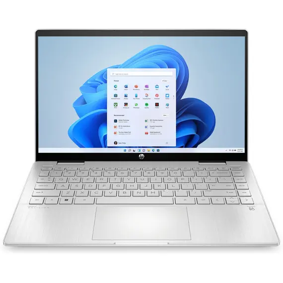 HP PavilionX360 Touch 2IN1 14-ek1004nj 14' FHD i7-1355U/16GB/1T SSD/LKB/FP/WIN11HOME/SILVER/3YOS-רייטיל