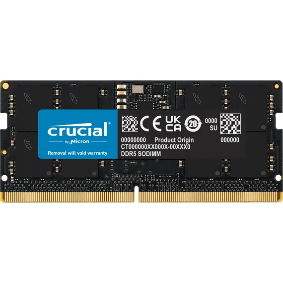 Crucial CT8G56C46S5 - 8GB Memory Module, 1x8GB, DDR5, 5600MHz, CL46