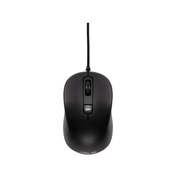 ASUS MU101C - Mouse, Office, Ambidextrous, USB, Type-A, Optical, 3200DPI, White