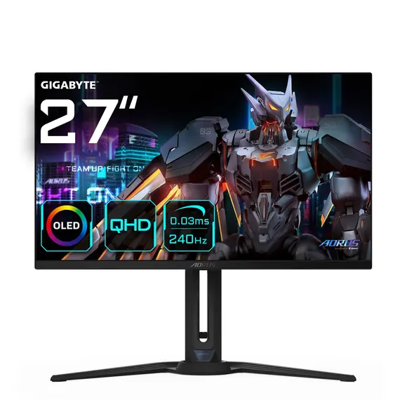 GIGABYTE AORUS FO27Q2 - 27” Gaming Monitor, OLED, QHD