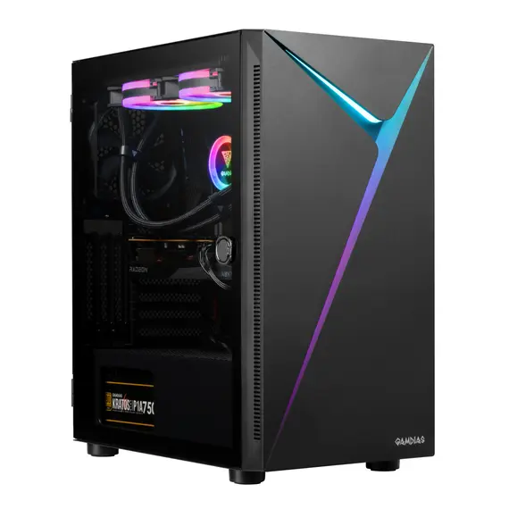 GAMDIAS ARGUS E4 ELITE - Gaming PC Case, Black