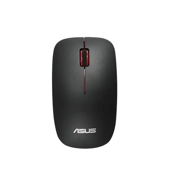 ASUS WT300 - Mouse, Office, Ambidextrous, RF Wireless, Optical, 1600DPI, Black+Red
