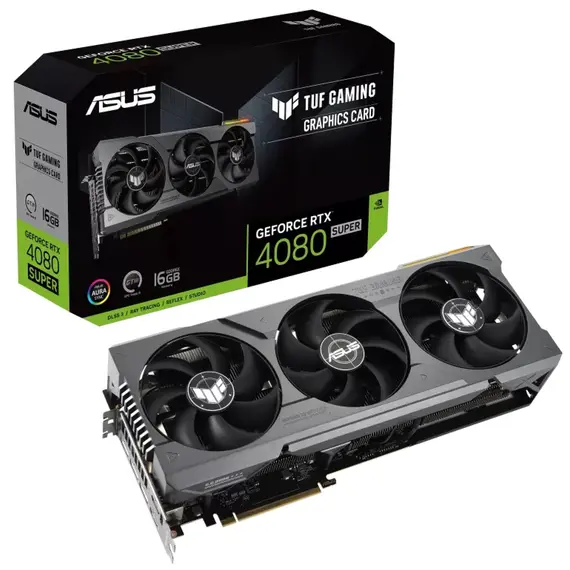 ASUS TUF Gaming TUF-RTX4080S-16G-GAMING - Video Card, NVIDIA GeForce RTX 4080 SUPER, 16GB, GDDR6X