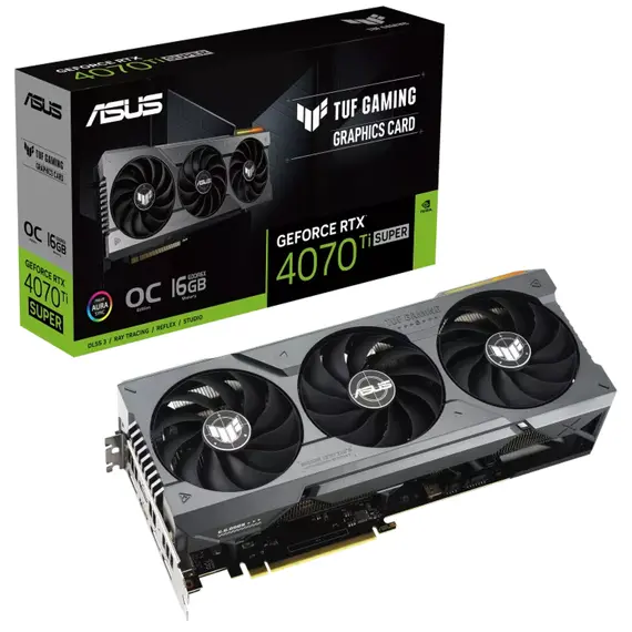 ASUS TUF Gaming TUF-RTX4070TIS-O16G-GAMING - Video Card, NVIDIA, GeForce RTX 4070 Ti SUPER, 16GB, GDDR6X