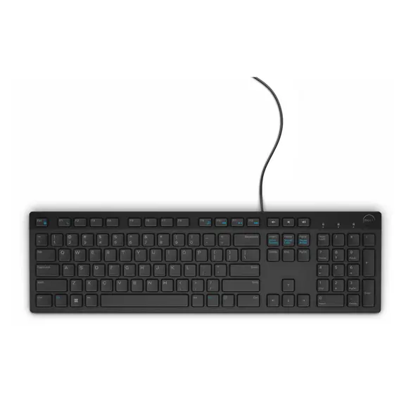 DELL 580-ADGK - Keyboard + Mouse, Office, RF Wireless, QWERTY, Hebrew, Black