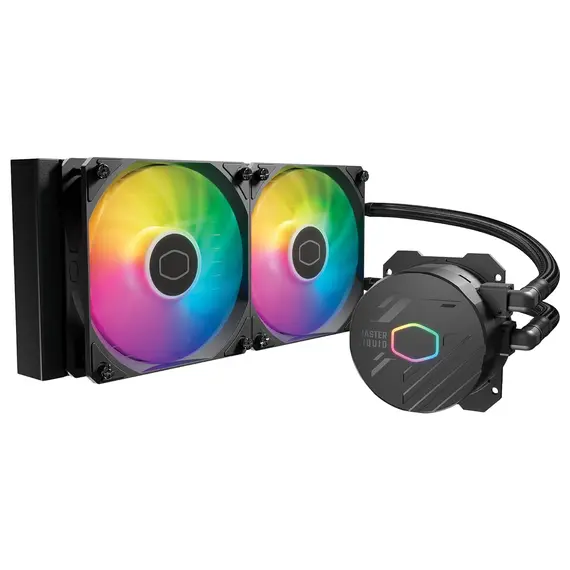Cooler Master MasterLiquid 240L Core ARGB - Processor Liquid Cooling Kit, 12cm, Black